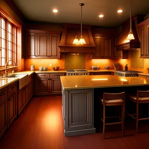 Modern Luxury Kitchen Interior with Stylish Decor