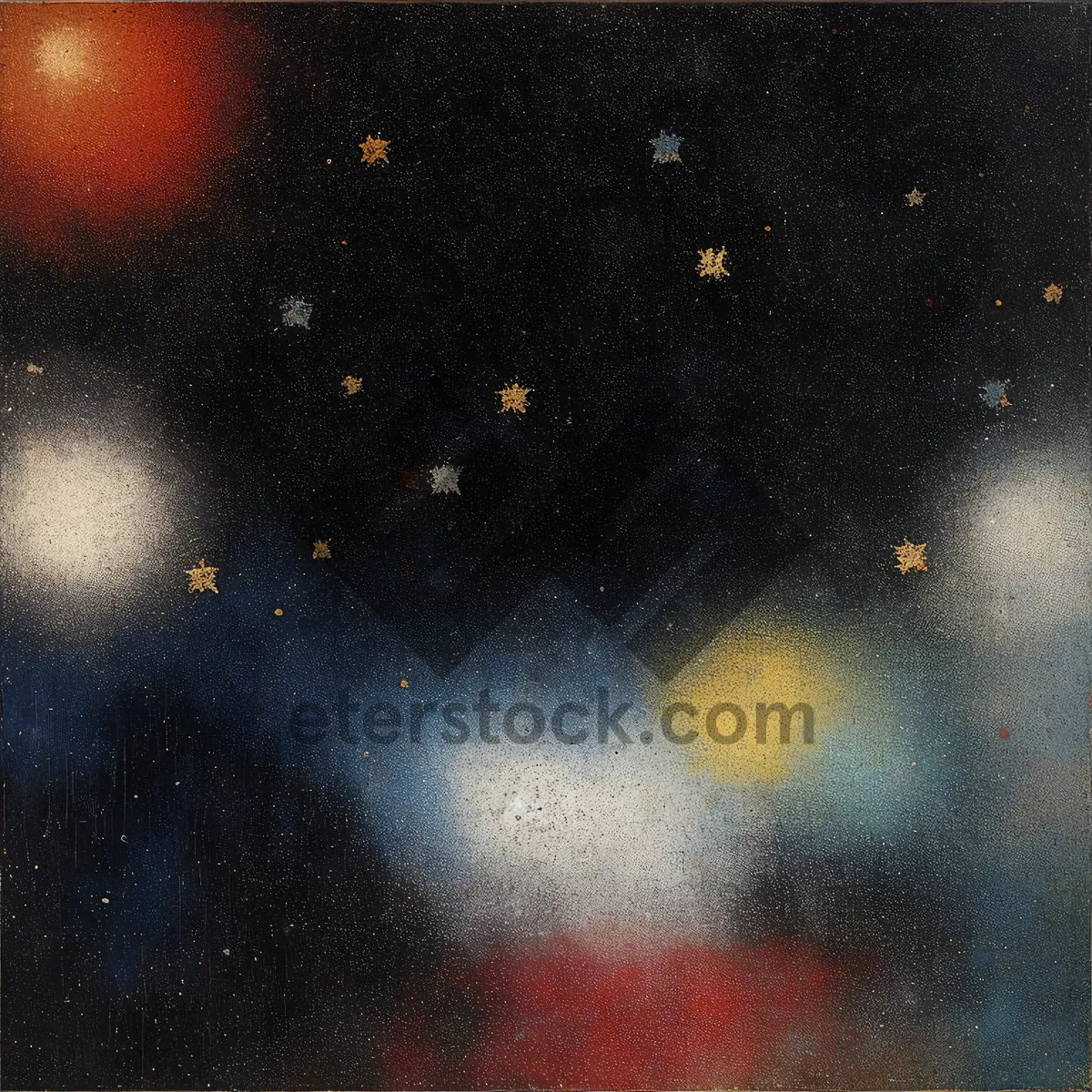 Picture of Starry Cosmic Night Sky Wallpaper