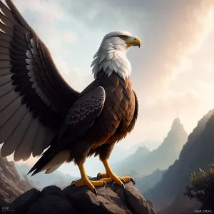 Majestic Bald Eagle in Flight