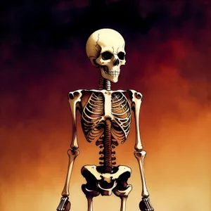Anatomical Skeleton in 3D: Medical Biology Image