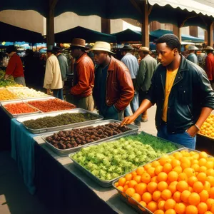 Fresh Fruits & Veggies at Local Market