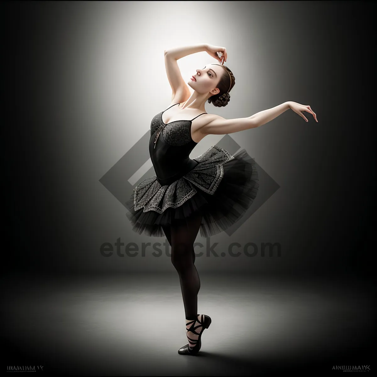 Picture of Graceful Ballet Dance Silhouette in Studio