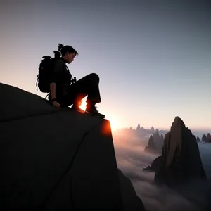 Snowmobile Adventure in Mountain Landscape