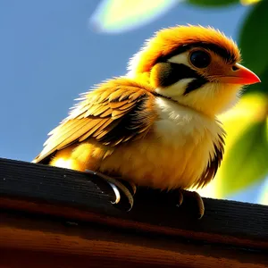 Vibrant Toucan Perched on Windowsill