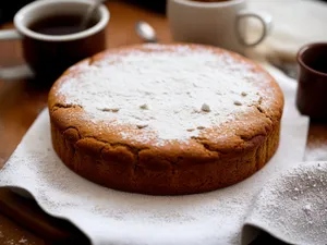 Delicious Chocolate Cake Slice with Coffee