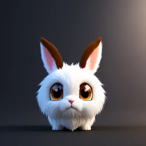 Fluffy Bunny Portrait - Cute Easter Pet with Adorable Ears