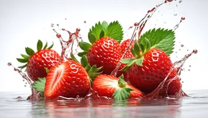 Juicy Organic Strawberry Refreshment