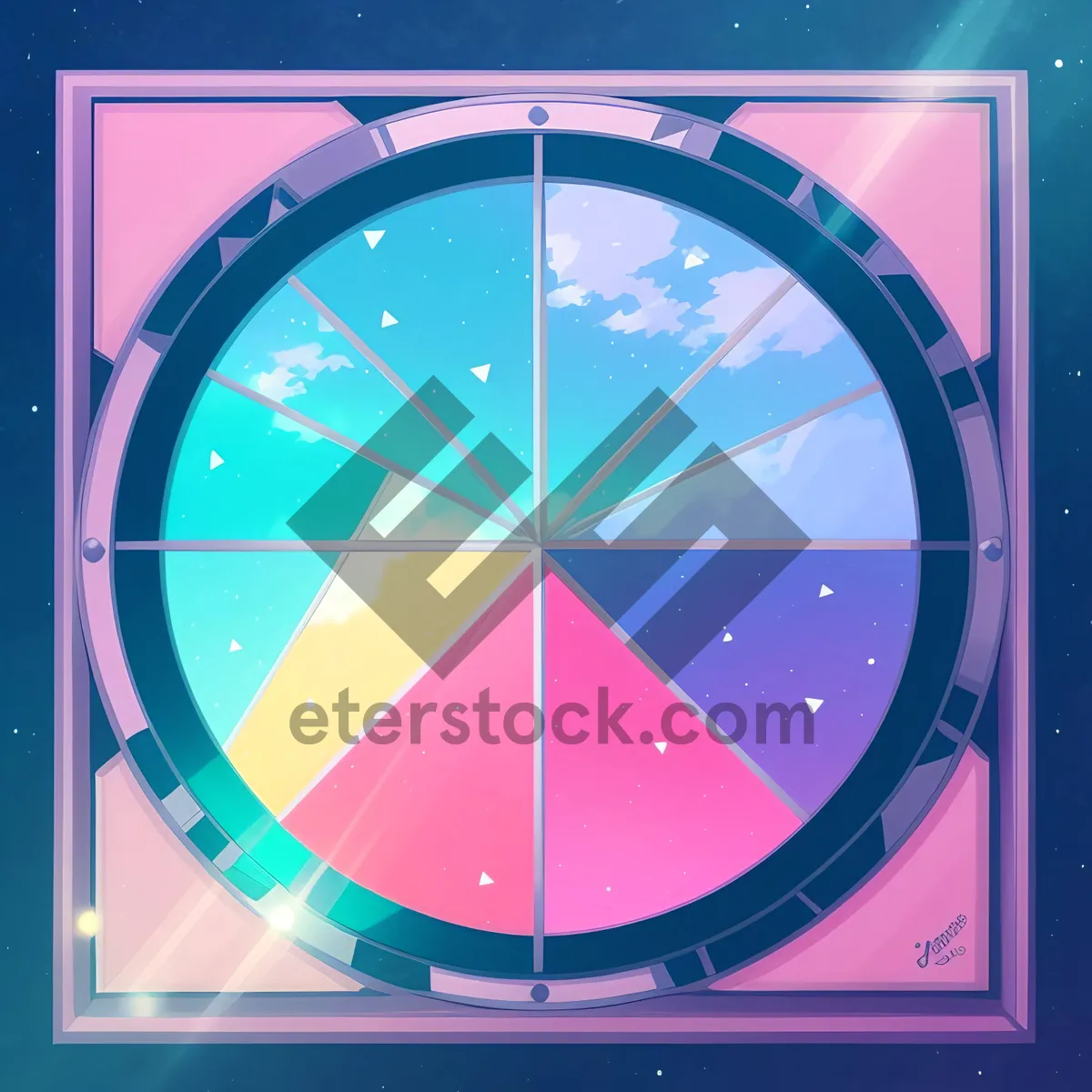 Picture of Shiny Graphic Button Sign: Bright Icon Symbol Design