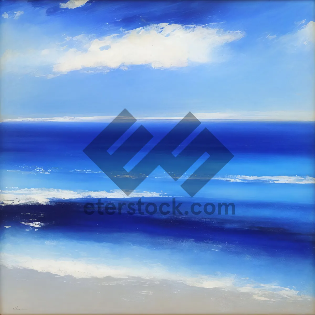 Picture of Sunset Waves on a Tropical Beach