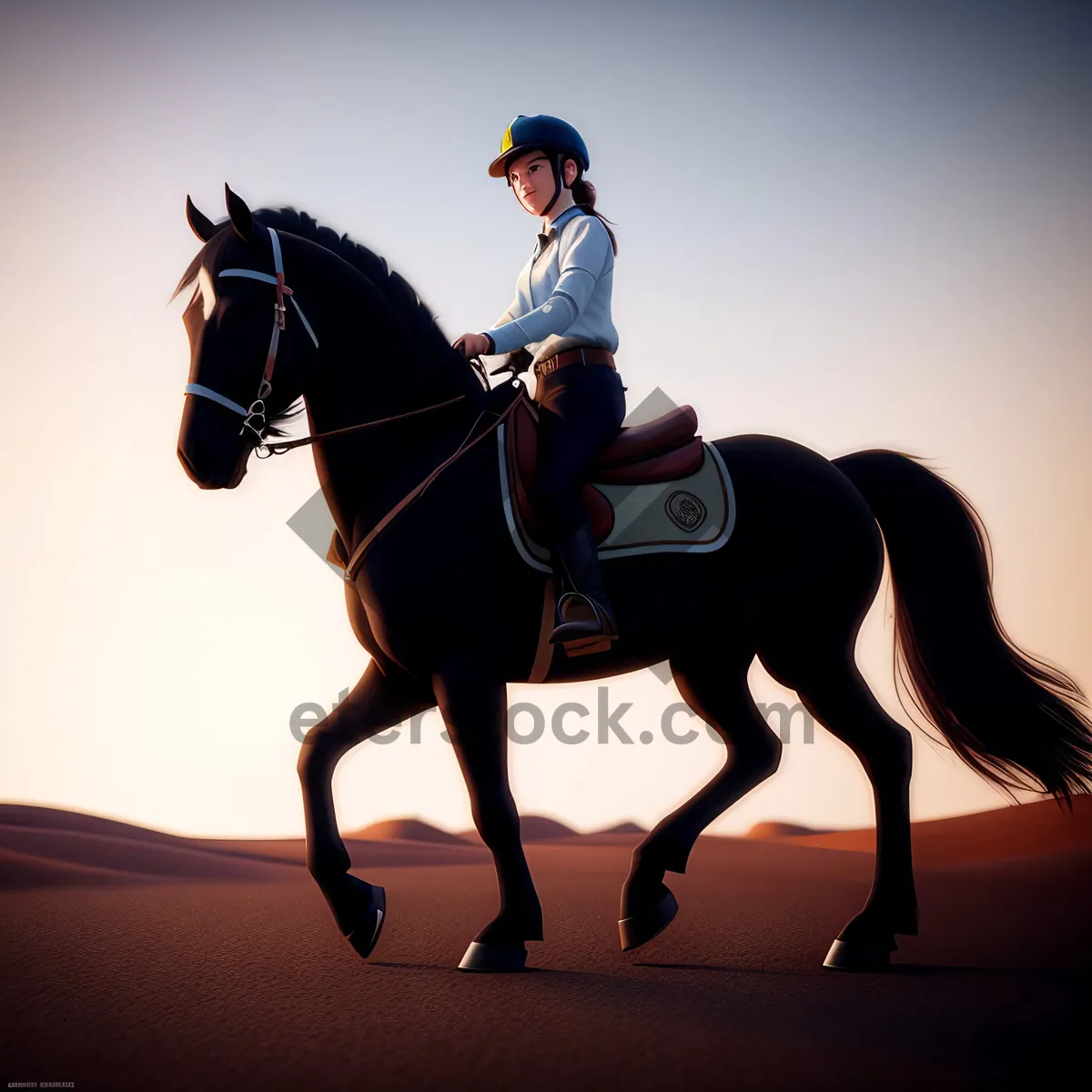 Picture of Elite Thoroughbred Stallion in Equestrian Sport