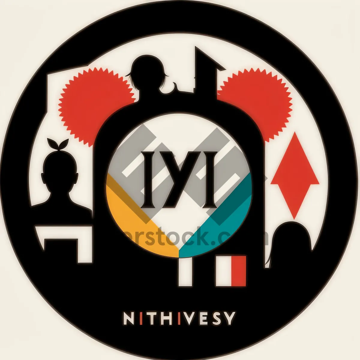 Picture of Patriot Button: Web Icon Symbolizing National Flag