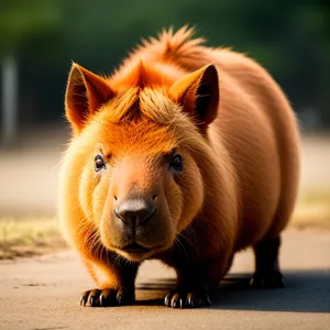 Majestic Wild Boar Scouting the Grasslands