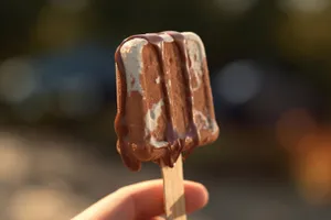 Nutritious frozen ice lolly dessert treat.