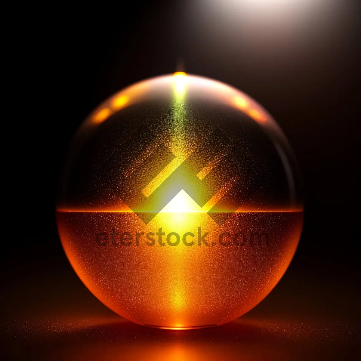 Picture of Shiny Glass Button Set - Bright Orange Reflection