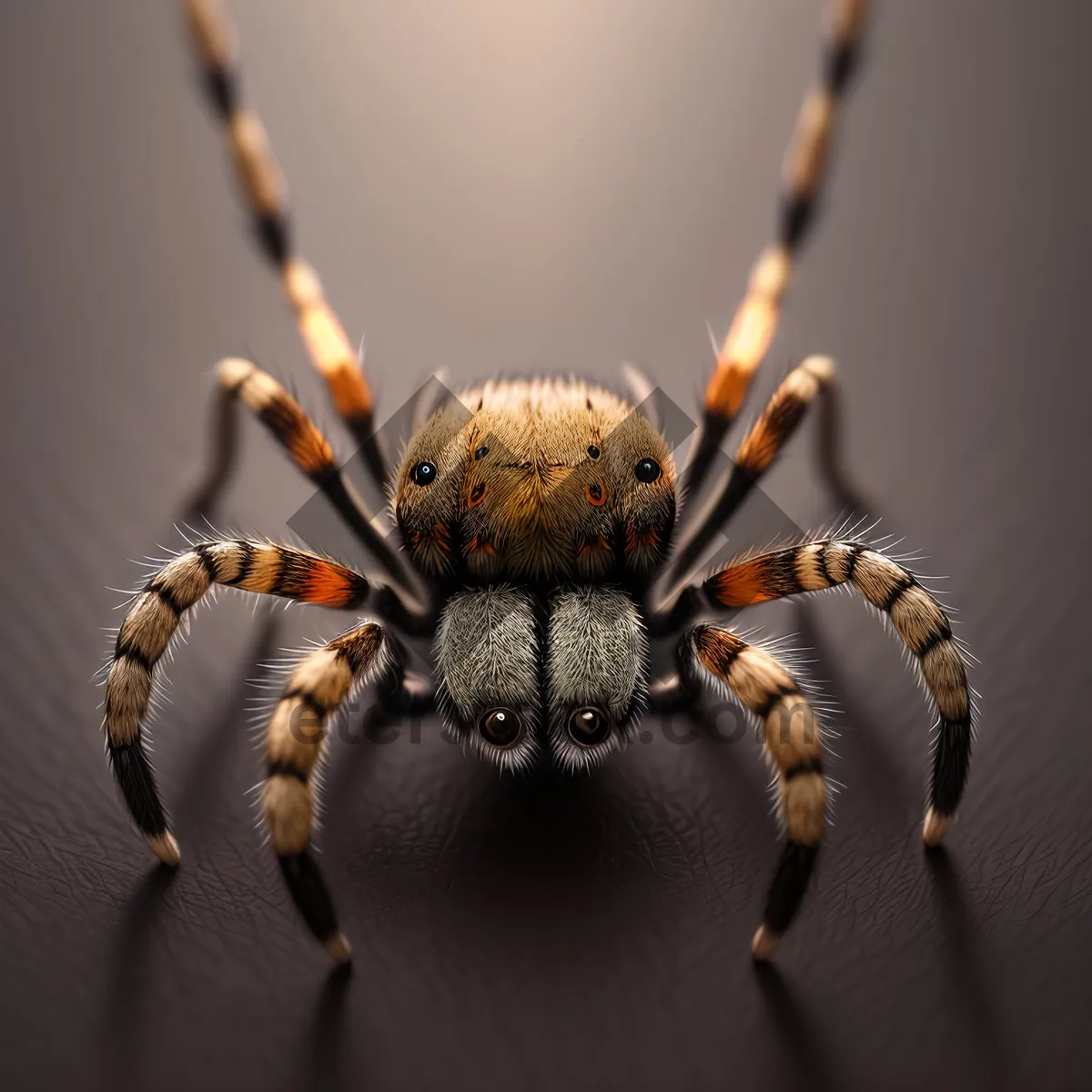 Picture of Creepy Crawlers: Close-up of a Scary Garden Spider