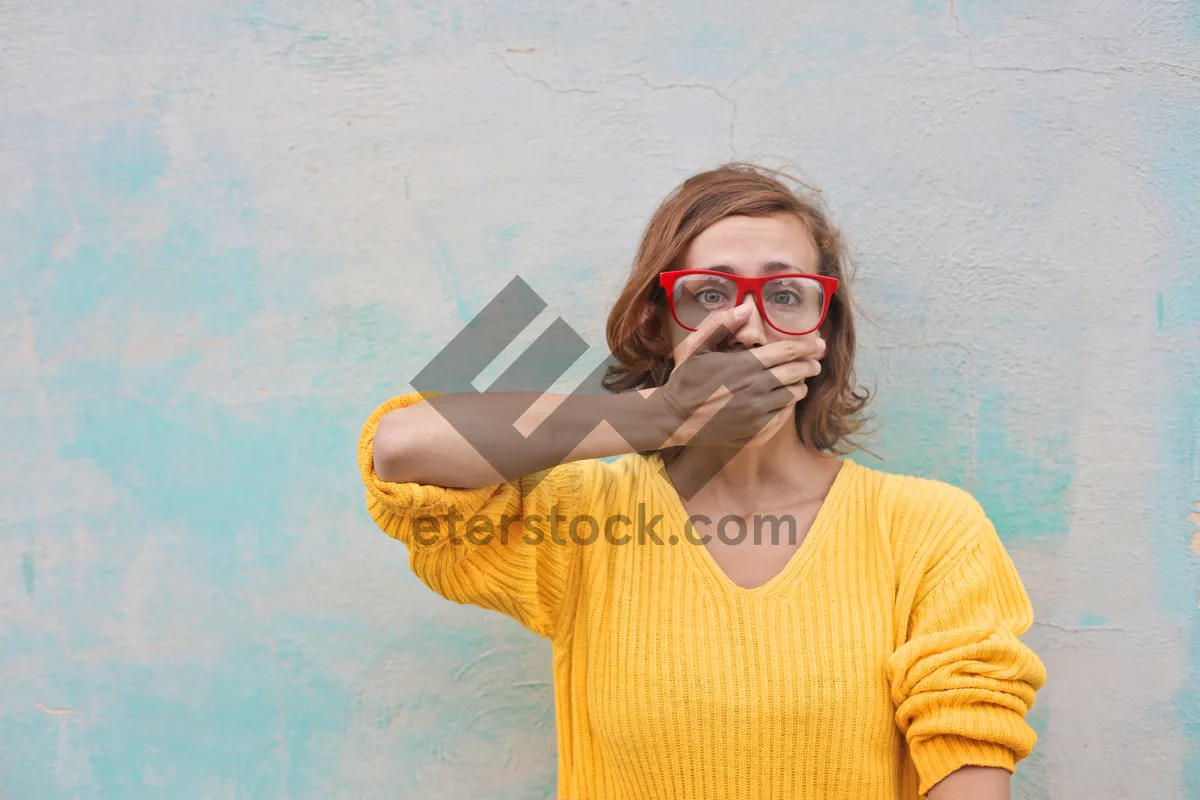 Picture of Happy smiling man with goggles exudes joy and youth