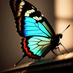 Colorful Monarch Butterfly in a Garden