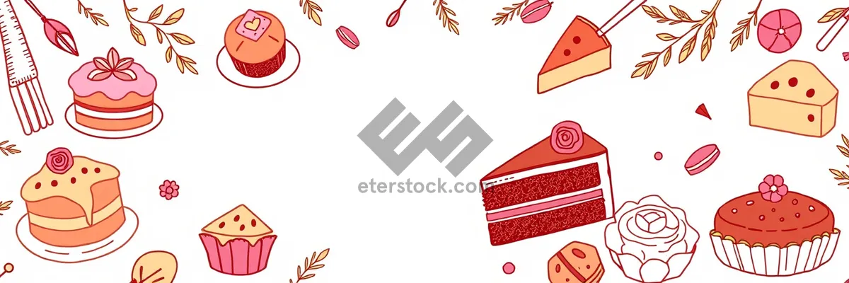 Picture of Floral Love Decoration Element Frame - Graphic Design Illustration