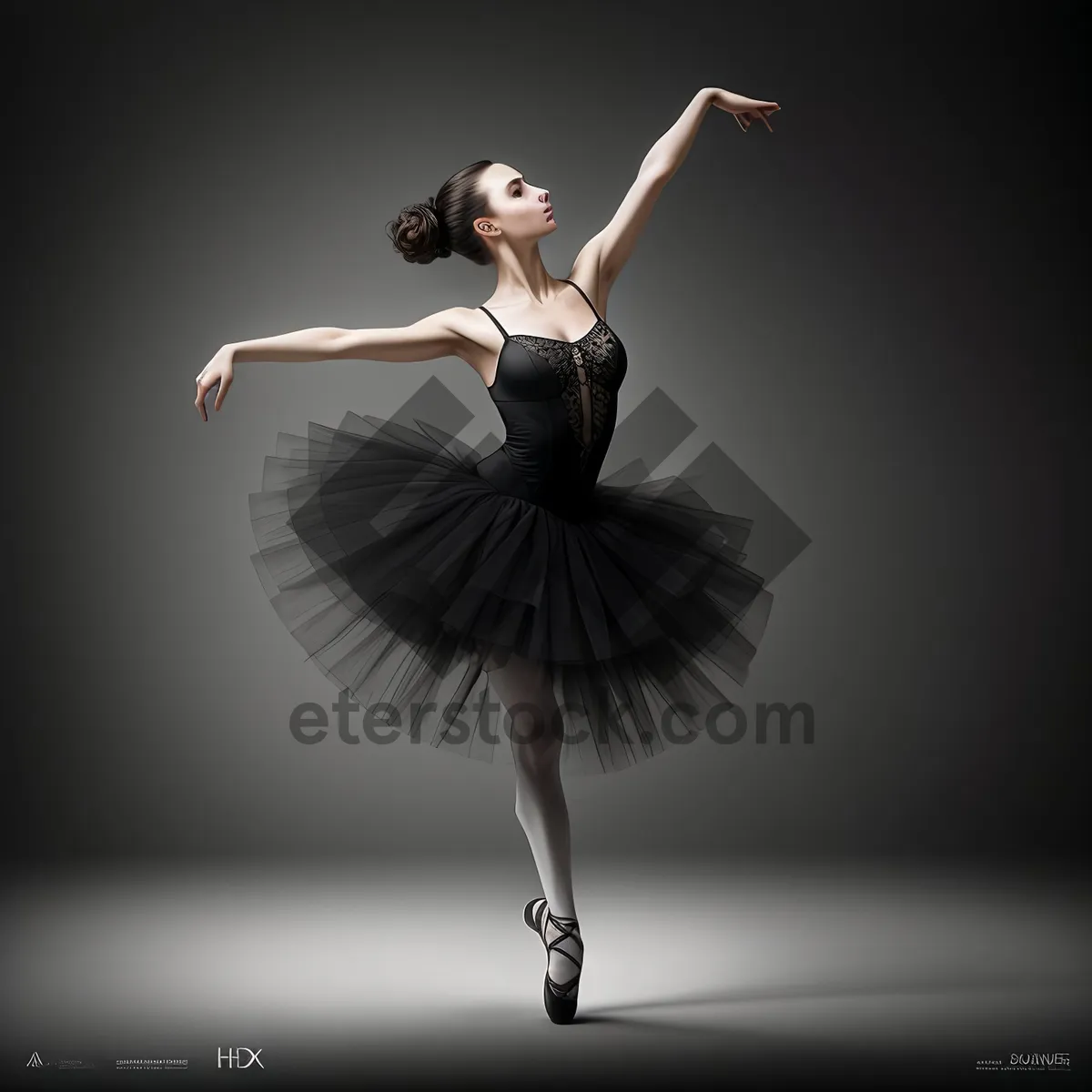 Picture of Dynamic Ballet Jump - Graceful Artistic Performance