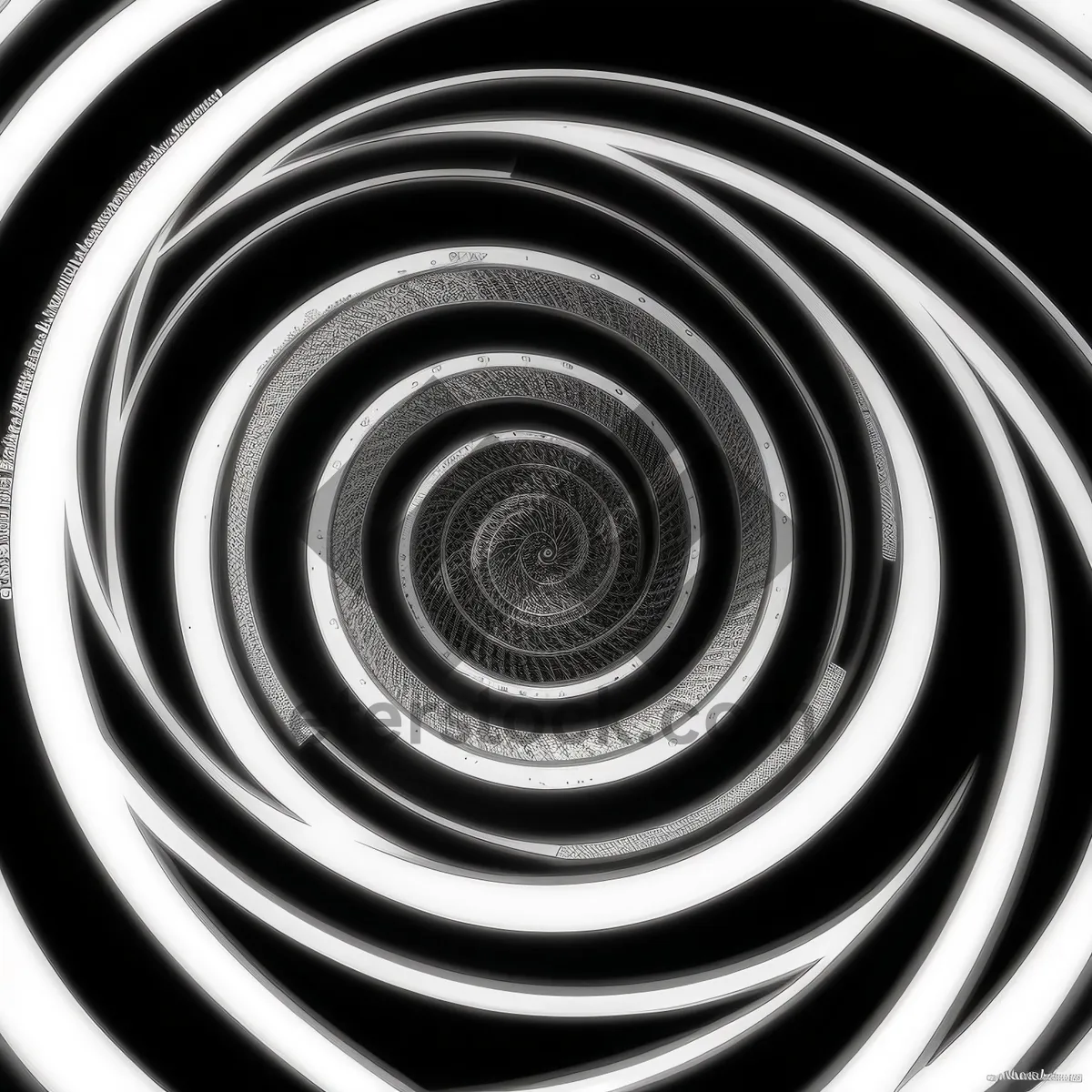 Picture of Spiraling Geometric Motion: A Digital Fractal Coil