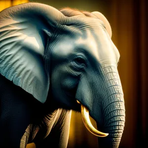 Majestic Safari Elephant Sculpture in the Wild