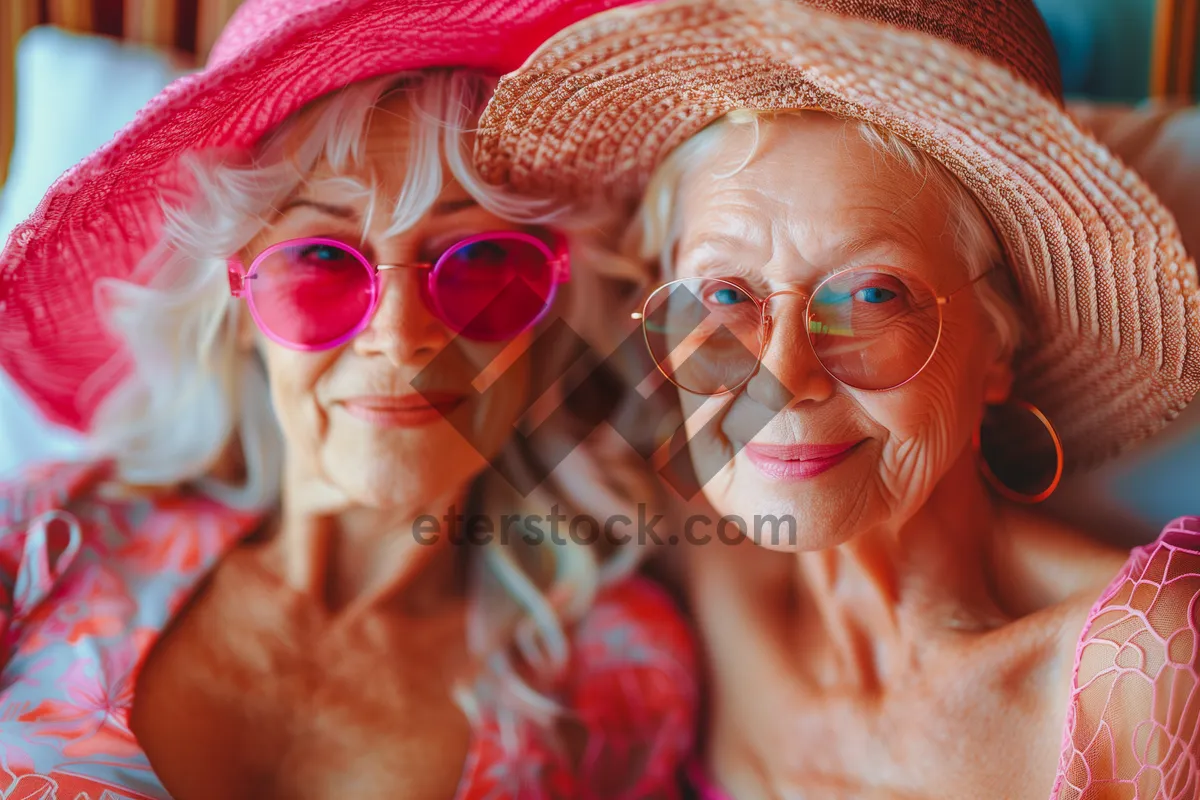 Picture of Attractive adult model in fashionable sombrero hat