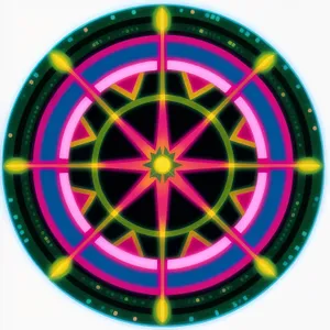 Glossy round web button icon