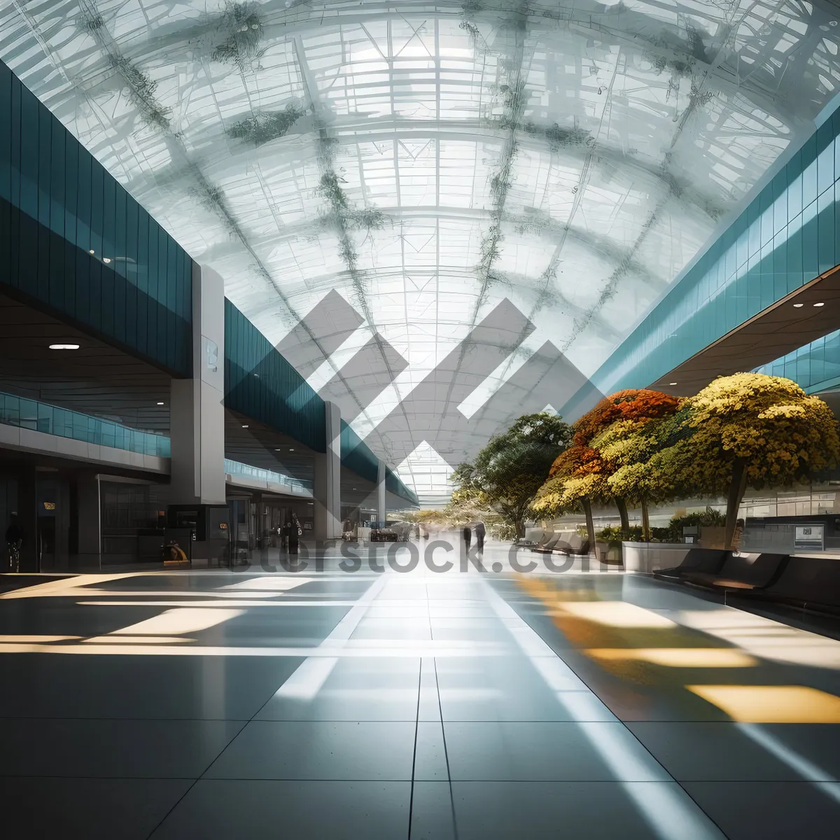 Picture of Modern City Transport Hub Interior Image