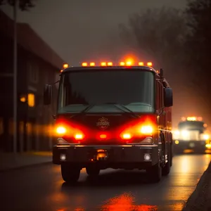 Fast and Heavy: Urban Freight Truck on Highway