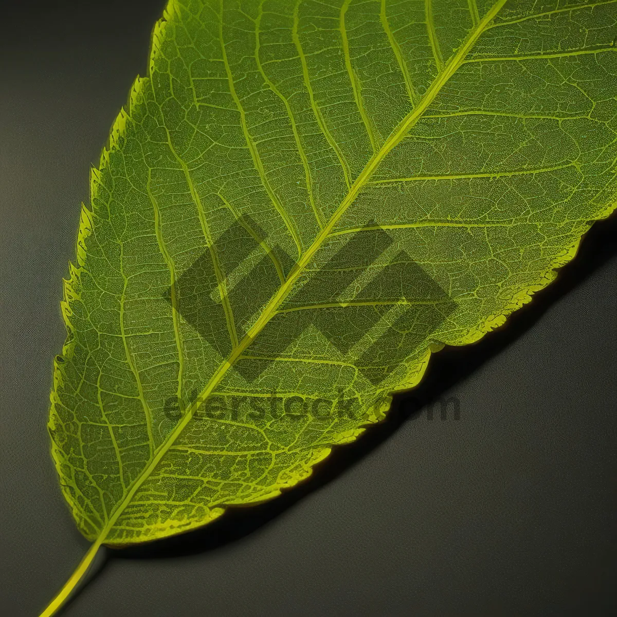 Picture of Vibrant Leaf Veins on Summer Alder Tree