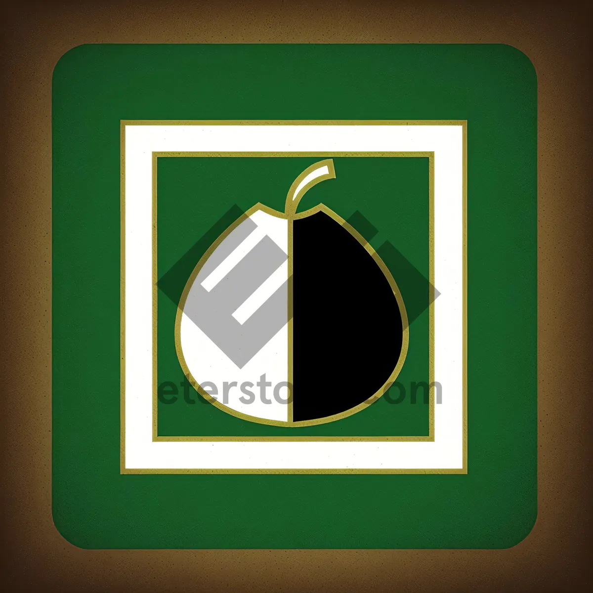 Picture of Modern Square Button with Key Icon