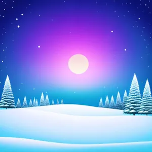 Winter Wonderland: Caribou frolicking under starry night