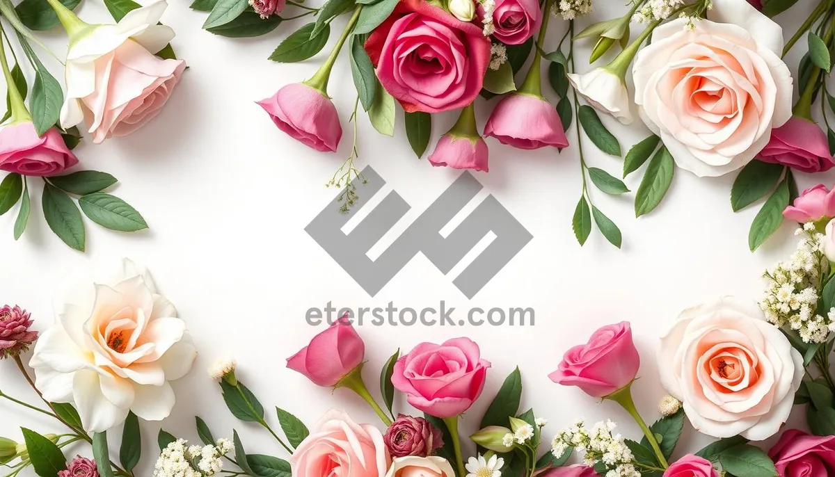 Picture of Romantic Pink Rose Bouquet for Valentine's Day Celebration