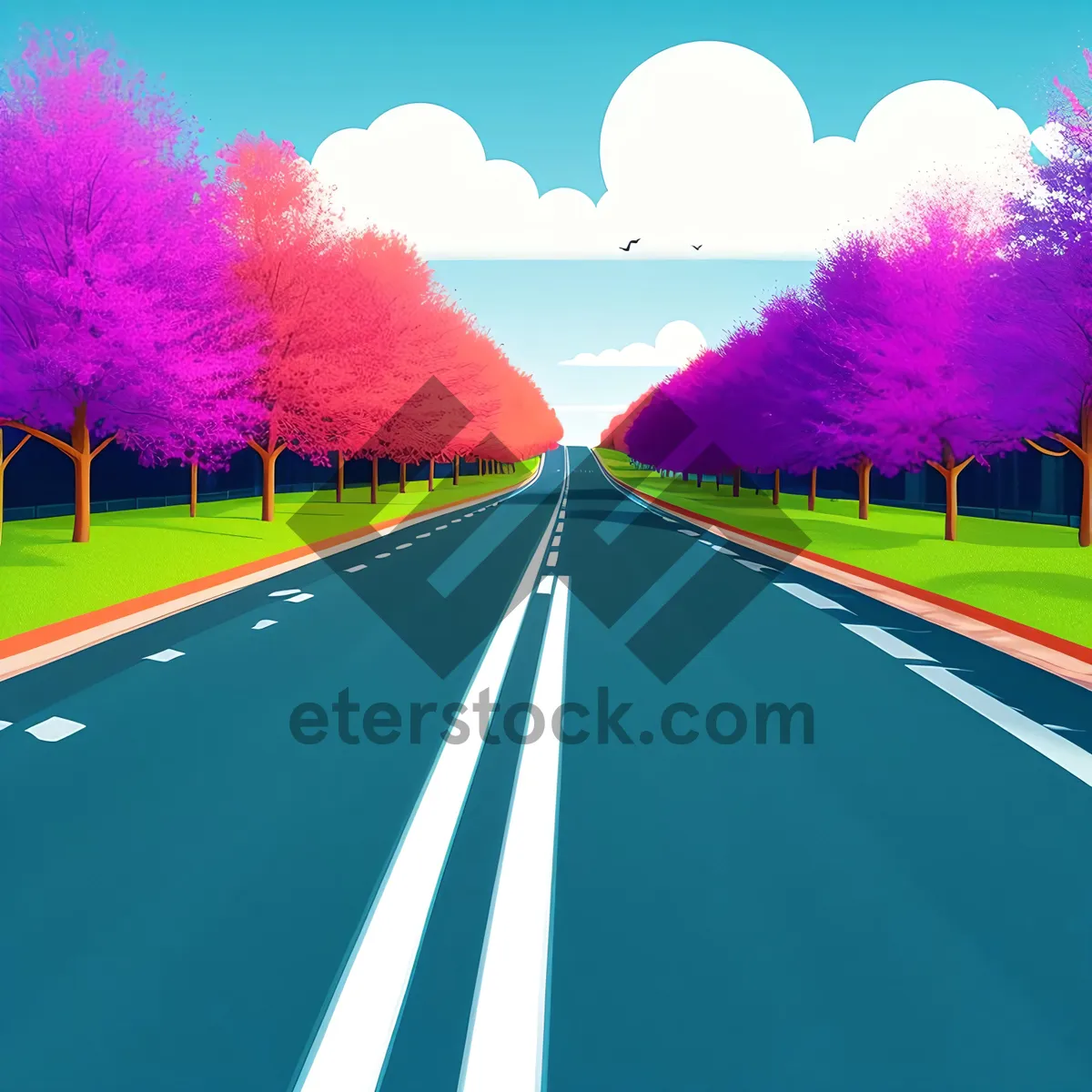 Picture of Vibrant Summer Countryside Landscape