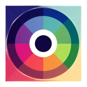 Shiny 3D Circle Icon - Web Button Design