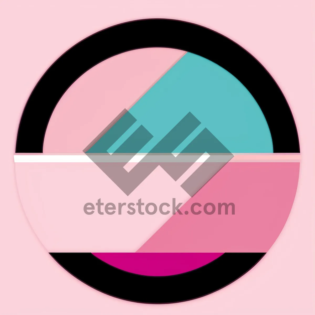 Picture of 3D Round Symbol Graphic Button Icon