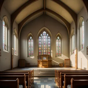 Iconic Cathedral Interior with Majestic Organ