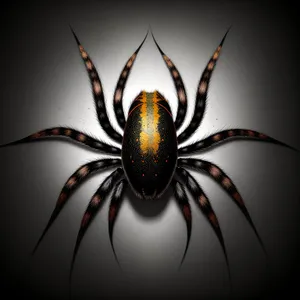 Black Barn Spider in Intricate Garden Web