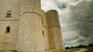 Ancient Castle Tower Against Sky.