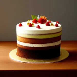 Sweet Strawberry Chocolate Cupcake Dessert Plate