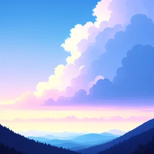 Sunlit Sky Over Atlas: A Heavenly Landscape