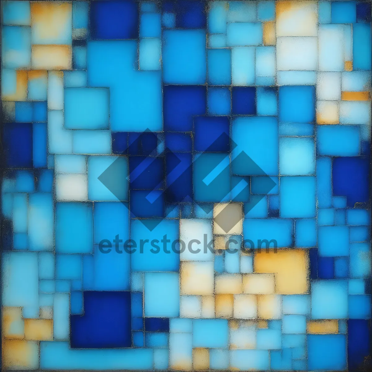 Picture of Modern 3D Colorful Tile Pattern Square Design