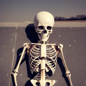 Scary 3D Skeleton in Disguise