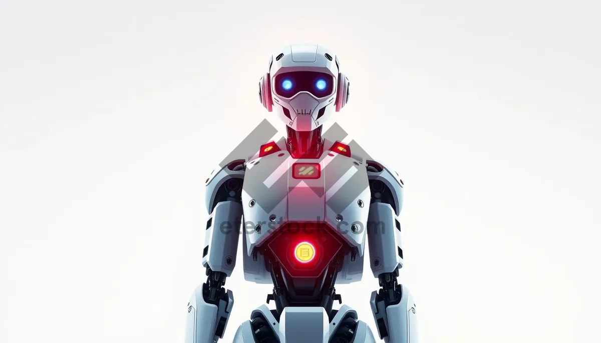 Picture of Futuristic 3D man robot technology render.