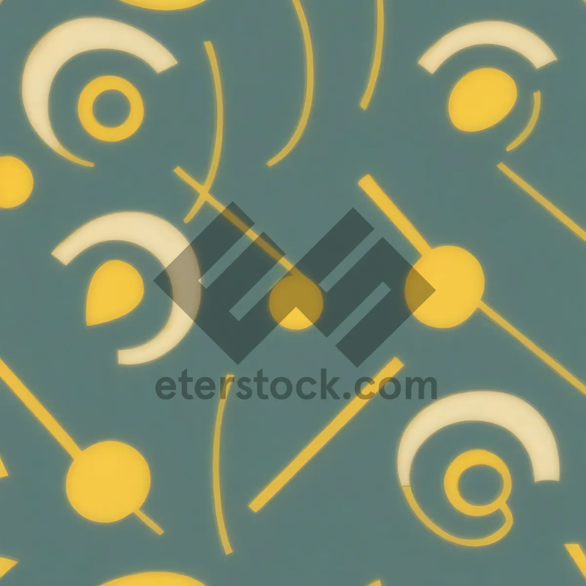 Picture of Primary Graphic Design Art Icon - Patterned Symbol