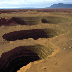 Majestic Desert Landscape with Diverse Geological Formations