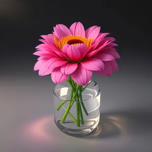 Vibrant Blossoming Daisy in Colorful Floral Display.