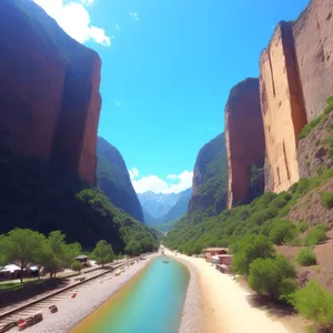 Majestic Canyon Adventure: Awe-inspiring Mountain Landscape