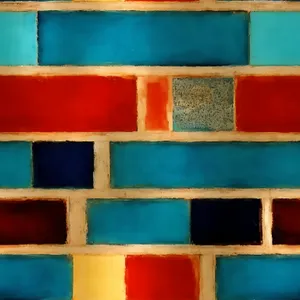 Weathered yellow brick wall texture design