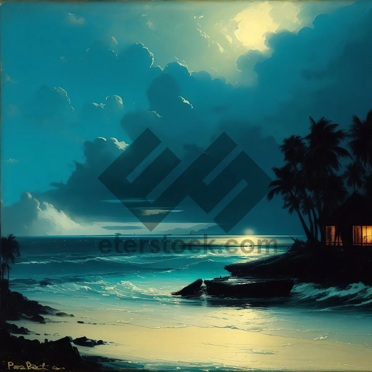 Picture of Sunset serenity on a tropical beach